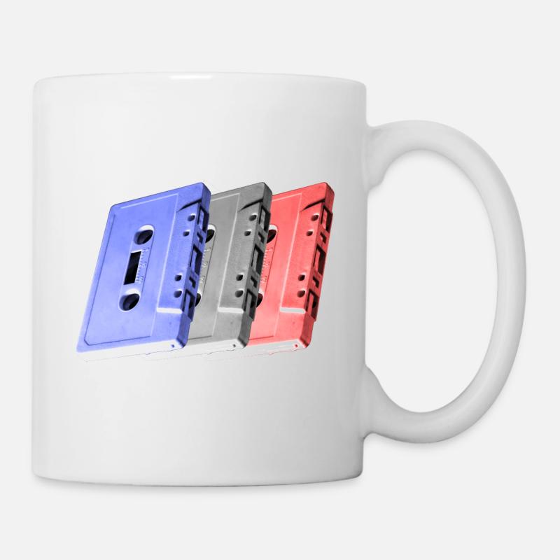 3 Cassettes - Mug blanc - blanc