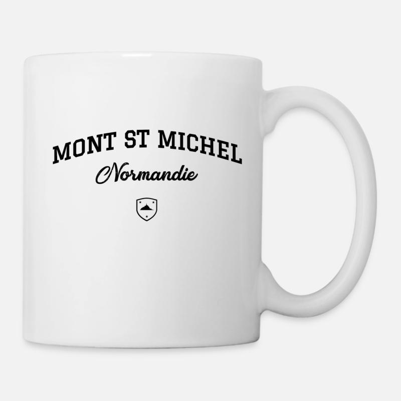MONT ST MICHEL Normandie - Tasse - Weiß