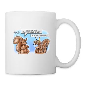 Klimawandel Eichhörnchen - Tasse - Weiß - Rechts