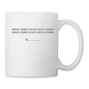 GeheimnisLiebeSchwarz - Tasse - Weiß - Rechts
