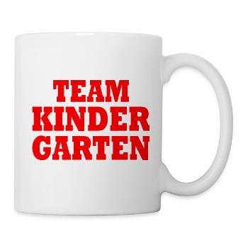 Team kindergarten - Tasse - Weiß - Rechts