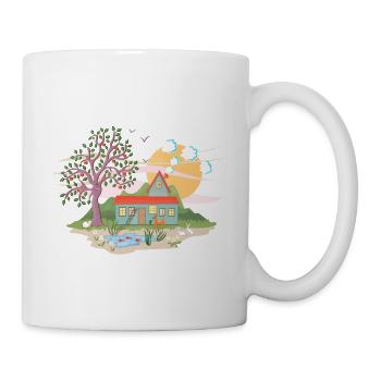 Small house on the prairie - Mug - white - Right