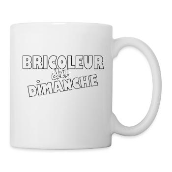 Bricoleur du dimanche t-shirt rigolo - Mug blanc - blanc - Droite