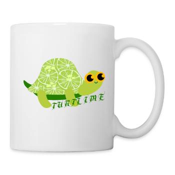 Lime turtle. - Mug - white - Right