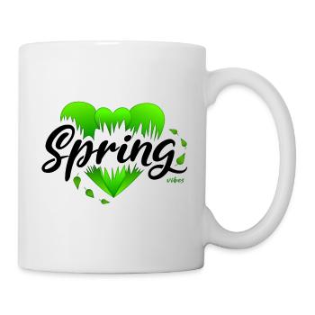 Spring Beginning of Spring Hearts - Mug - white - Right