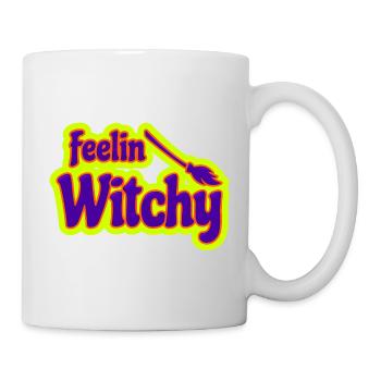 Feeling Witchy lustiger Hexen Spruch für Frauen - Tasse - Weiß - Rechts