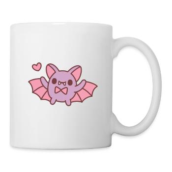 Cute Vampire Bat Doodle - Mug - white - Right