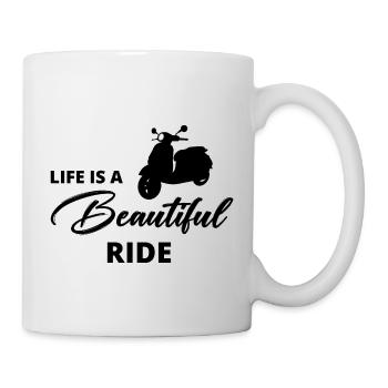 Scooter Rider Scootering Motorcycle Racer Ride - Mug - white - Right