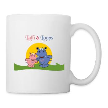 Cute Hippos Hippos Gift for Kids Babies - Mug - white - Right
