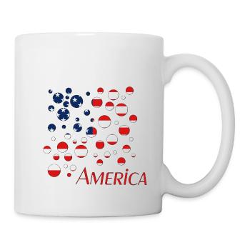 America - Tasse - Weiß - Rechts