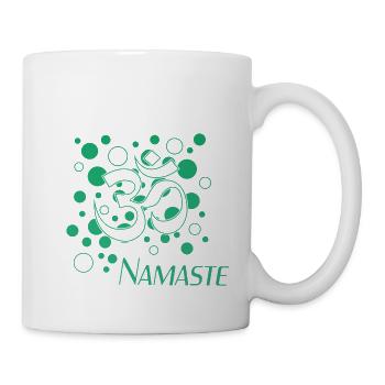 Namaste - Tasse - Weiß - Rechts
