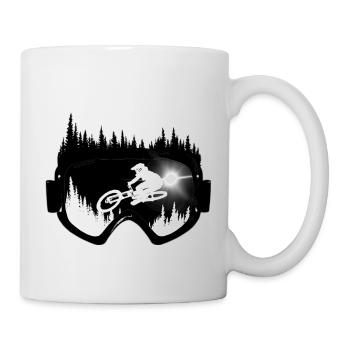 MTB Lifestyle - downhill goggles - Tasse - Weiß - Rechts