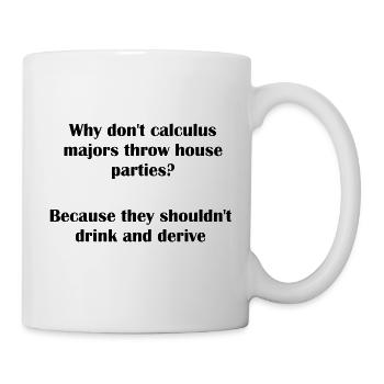Calculus House Parties Pun - Mug - white - Right