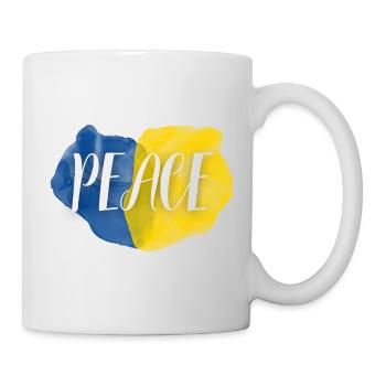 Symbol of peace in Ukraine - Mug - white - Right