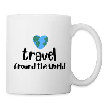 Travel Around The World - Tasse - Weiß - Rechts