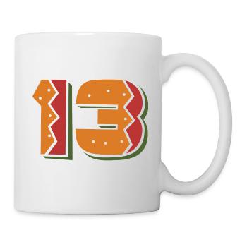 Burger Number 13 - 13 Years Old 13th Birthday Gift - Mug - white - Right