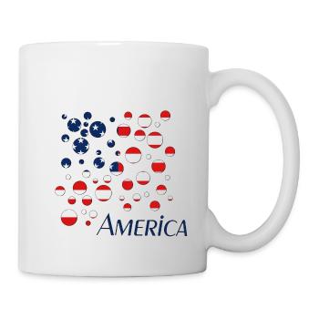 America USA - Tasse - Weiß - Rechts