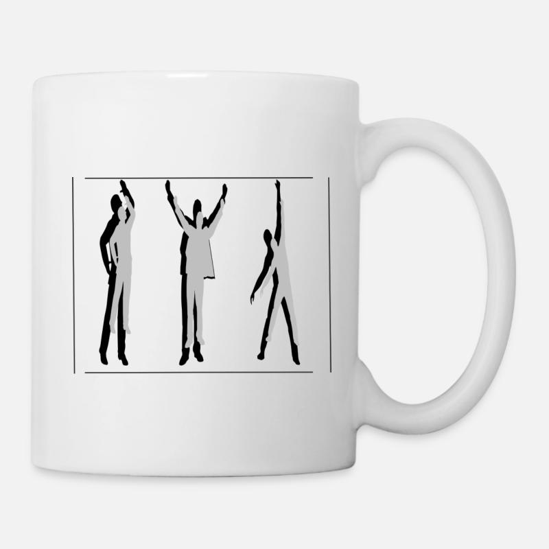 Menschen in Bewegung - Tasse - Weiß