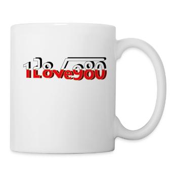I Love You square root 1 - Mug - white - Right