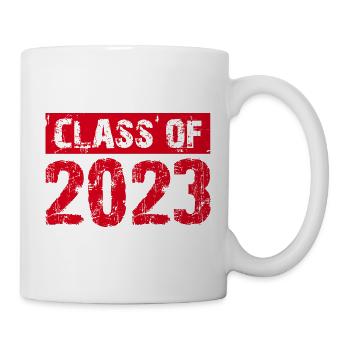 Class of 2023 - Schule Abitur Schüler Klasse Kind - Tasse - Weiß - Rechts