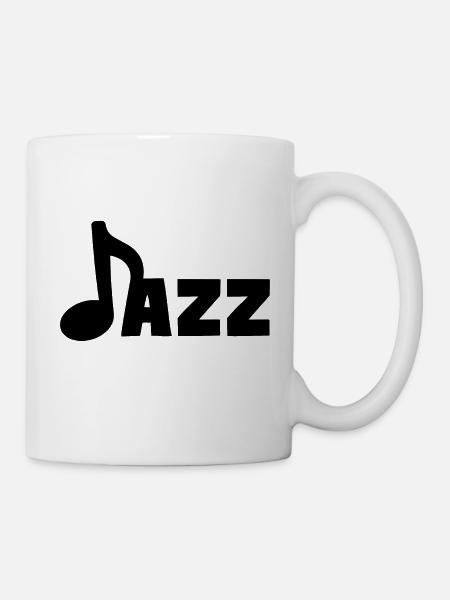 Jazz Musiknote Jazz Soul Blues Musik - Tasse - Weiß