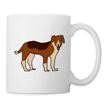 American Foxhound - Tasse - Weiß - Rechts