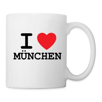 Ich liebe München - Tasse - Weiß - Rechts
