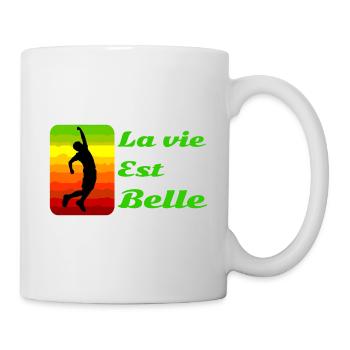 La vie est belle! - Mug blanc - blanc - Droite