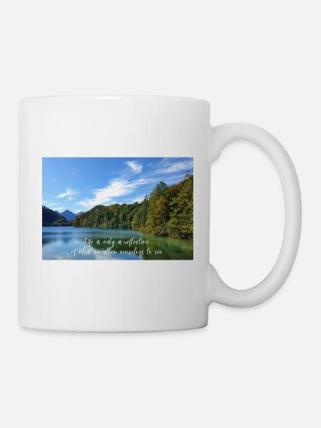 Life is just a reflection - Mug - white