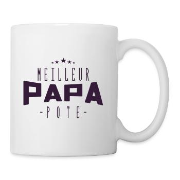Meilleur Papa, Meilleur Pote | Fêtes des Pères - Mug blanc - blanc - Droite