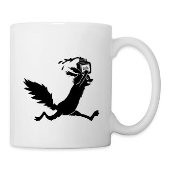 Eichhörnchen Tusche - Tasse - Weiß - Rechts