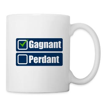 Gagnant - Mug blanc - blanc - Droite