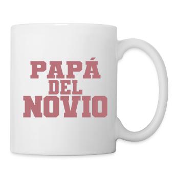 Papa del Novio Bräutigam Vater Hochzeitsgeschenk - Tasse - Weiß - Rechts
