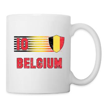 Belgien Fußball Mannschaft - Tasse - Weiß - Rechts