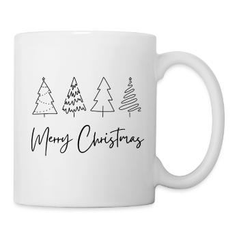 Schlicht Elegante Weihnachtsartikel - Tasse - Weiß - Rechts