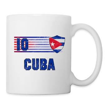 Kuba Fußball Mannschaft - Tasse - Weiß - Rechts