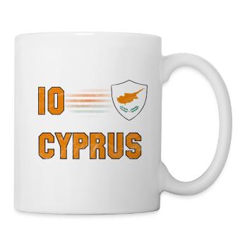 Zypern Fußball Mannschaft - Tasse - Weiß - Rechts