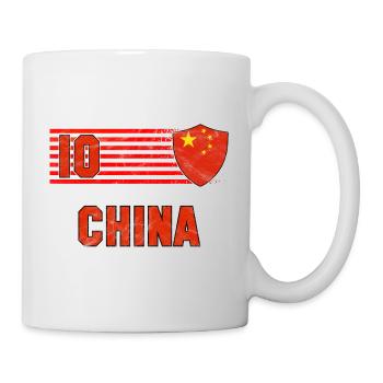 China Fußball Mannschaft - Tasse - Weiß - Rechts