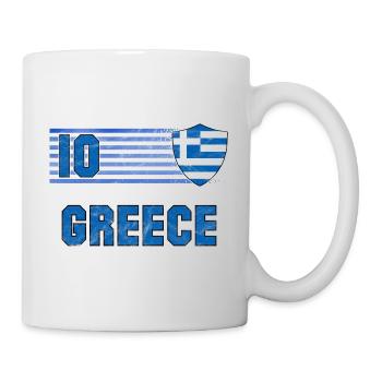 Griechenland Fußball Mannschaft - Tasse - Weiß - Rechts