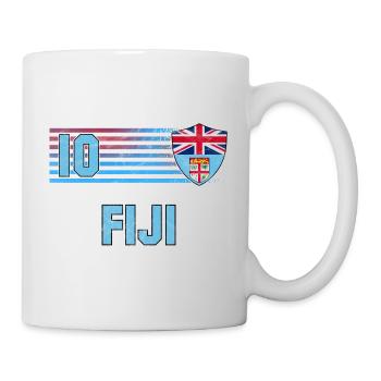 Fidschi Fußball Mannschaft - Tasse - Weiß - Rechts