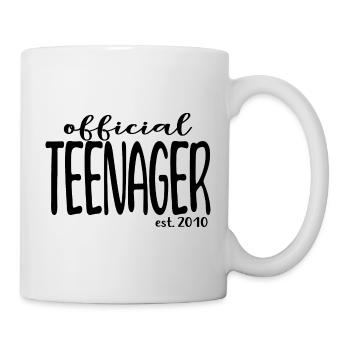 Official Teenager Est. 2010 Cool 13th Birthday - Mug blanc - blanc - Droite