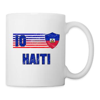 Haiti Fußball Mannschaft - Tasse - Weiß - Rechts