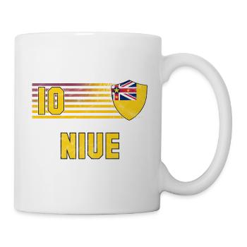 Équipe de football de Niue - Mug blanc - blanc - Droite