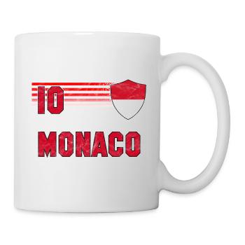 Équipe de Monaco de football - Mug blanc - blanc - Droite