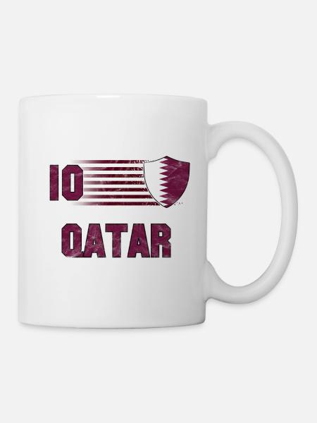 Katar Fußball Mannschaft - Tasse - Weiß
