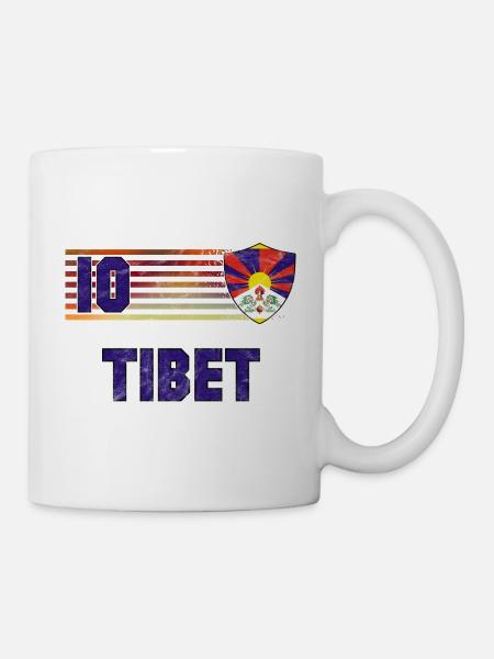 Tibet Fußball Mannschaft - Tasse - Weiß