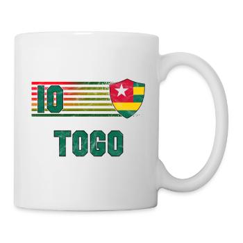 Togo Fußball Mannschaft - Tasse - Weiß - Rechts
