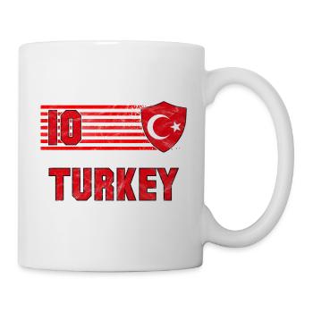 Türkei Fußball Mannschaft - Tasse - Weiß - Rechts
