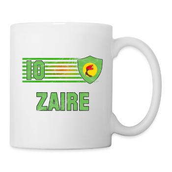 Zaire Fußball Mannschaft - Tasse - Weiß - Rechts