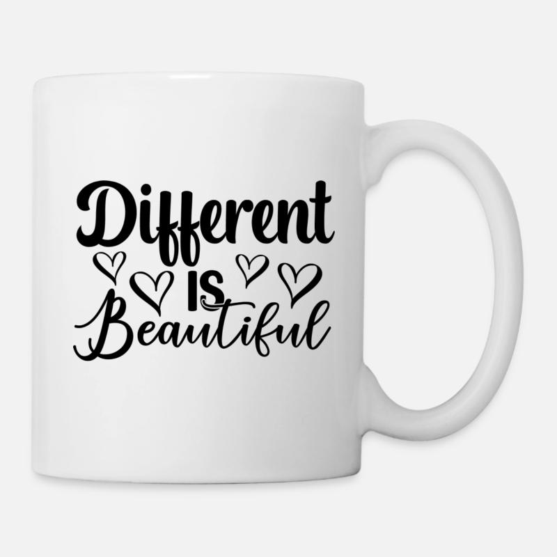 Différent est beau - Mug blanc - blanc
